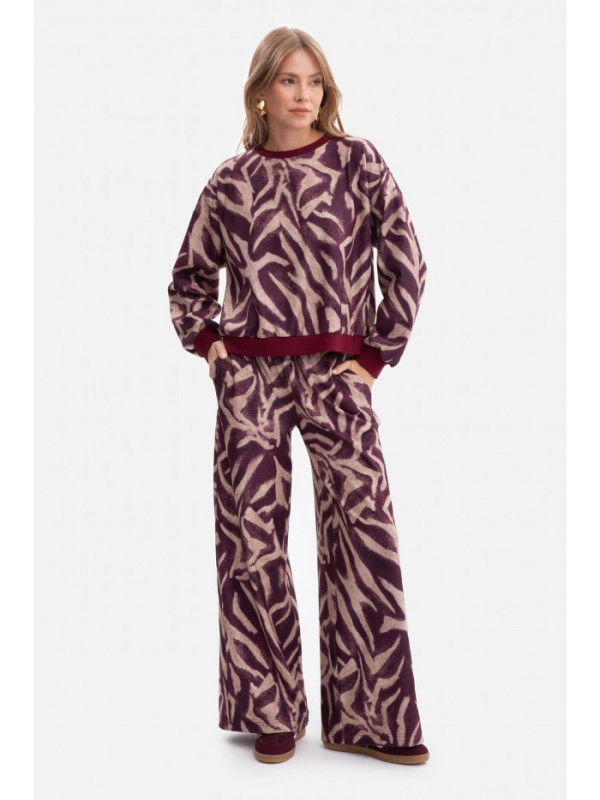 B302 Print knit trousers - model 2