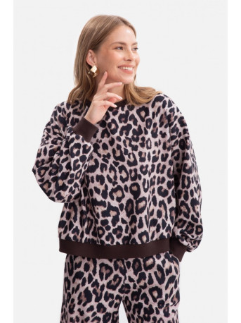 B303 Print knit sweatshirt - model 1