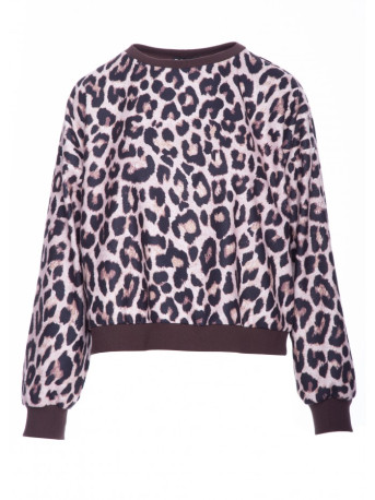 B303 Print knit sweatshirt - model 1