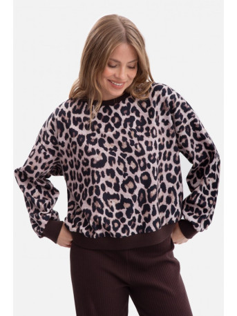 B303 Print knit sweatshirt - model 1