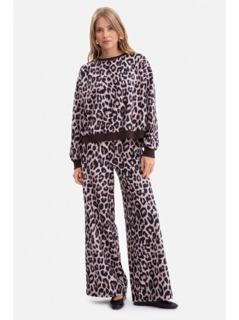 B303 Print knit sweatshirt - model 1