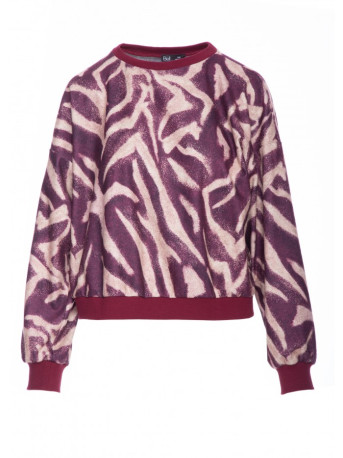 B303 Print knit sweatshirt - model 2