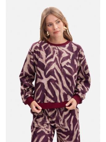 B303 Print knit sweatshirt - model 2