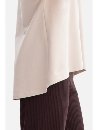 B304 Knit V-neck pullover top - sand