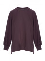 B306 Knit relaxed fit sweatshirt - dark chocolate