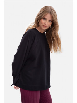 B306 Knit relaxed fit sweatshirt - black
