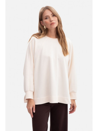 B306 Knit relaxed fit sweatshirt - vanilla