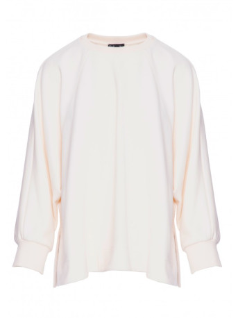 B306 Knit relaxed fit sweatshirt - vanilla