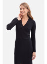 B307 Rib knit pencil dress - black