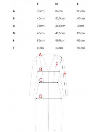 B307 Rib knit pencil dress - brown