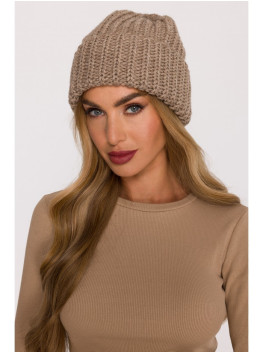 M895 Ribbed beanie - beige
