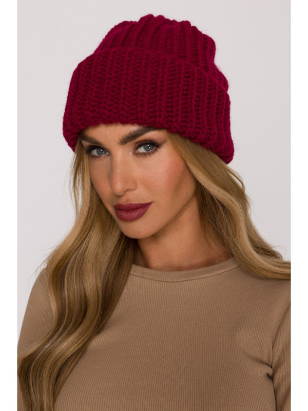 M895 Ribbed beanie - maroon