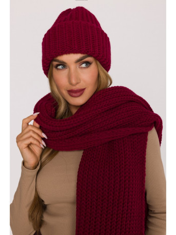 M895 Ribbed beanie - maroon