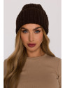 M895 Ribbed beanie - brown