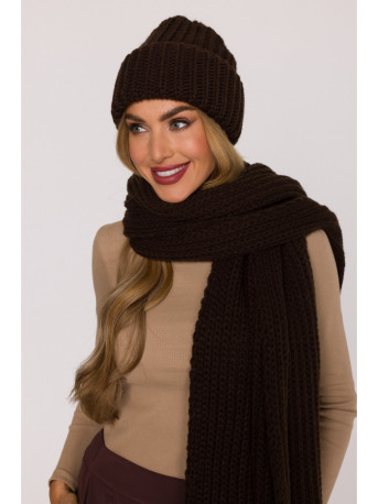 M895 Ribbed beanie - brown