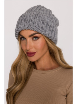 M895 Ribbed beanie - grey