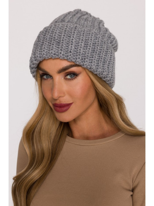 M895 Ribbed beanie - grey