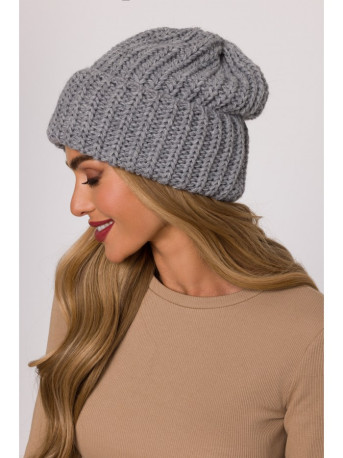 M895 Ribbed beanie - grey