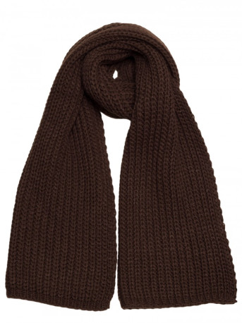 M896 Ribbed scarf - brown