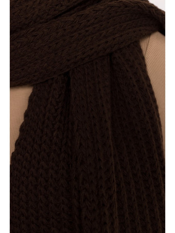 M896 Ribbed scarf - brown