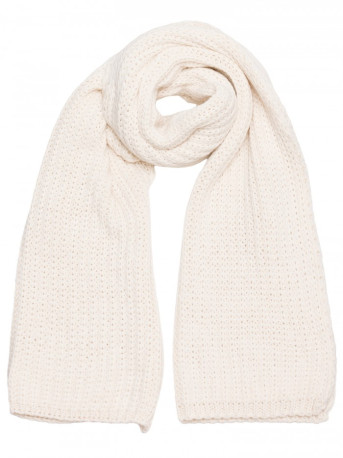 M896 Ribbed scarf - ecru