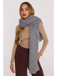 M896 Ribbed scarf - grey