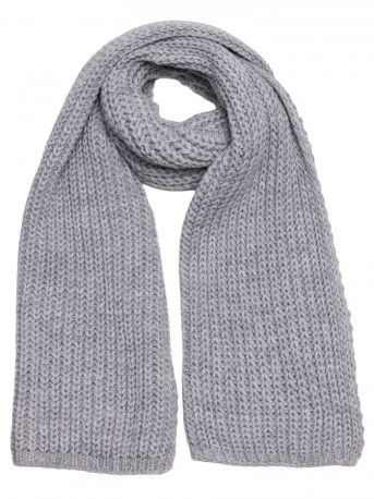 M896 Ribbed scarf - grey