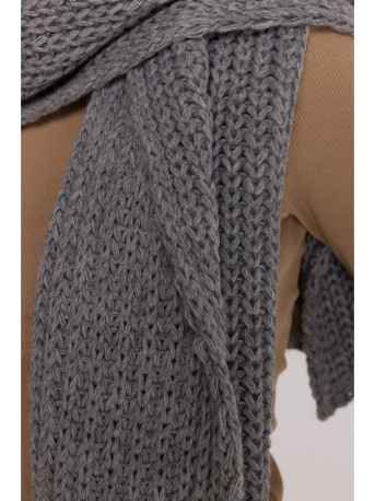 M896 Ribbed scarf - grey