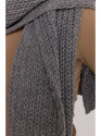 M896 Ribbed scarf - grey