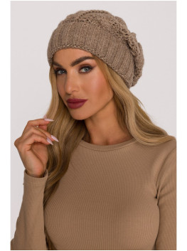 M897 Cable knit beanie - beige