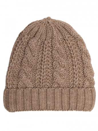 M897 Cable knit beanie - beige