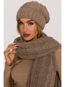 M897 Cable knit beanie - beige