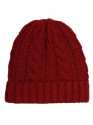M897 Cable knit beanie - maroon