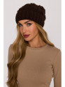M897 Cable knit beanie - brown