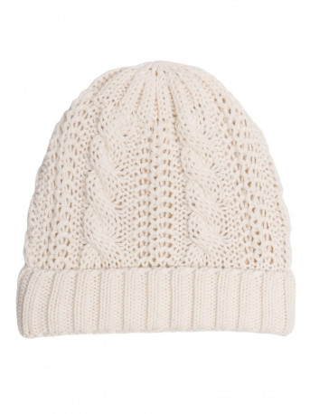 M897 Cable knit beanie - ecru