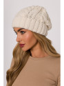 M897 Cable knit beanie - ecru