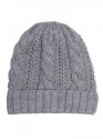 M897 Cable knit beanie - szary