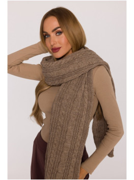 M898 Cable knit scarf - beige