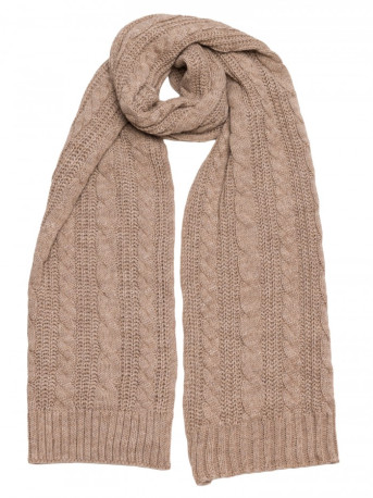 M898 Cable knit scarf - beige