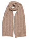 M898 Cable knit scarf - beige