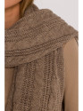 M898 Cable knit scarf - beige