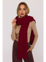 M898 Cable knit scarf - maroon