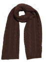 M898 Cable knit scarf - brown