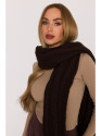 M898 Cable knit scarf - brown
