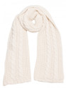 M898 Cable knit scarf - ecru