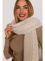 M898 Cable knit scarf - ecru