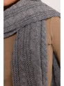 M898 Cable knit scarf - grey
