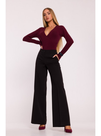 M875 Wide leg trousers - black