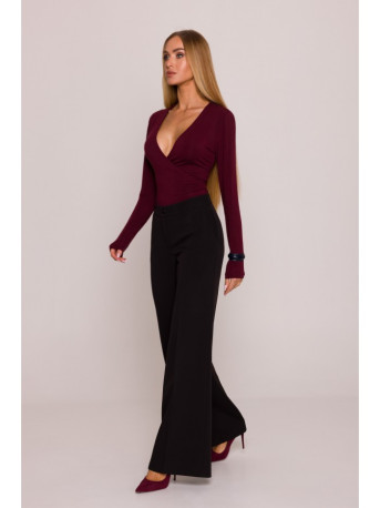 M875 Wide leg trousers - black
