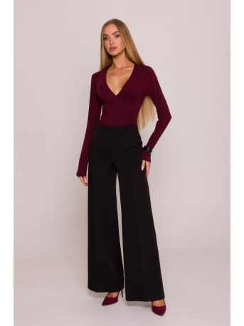 M875 Wide leg trousers - black